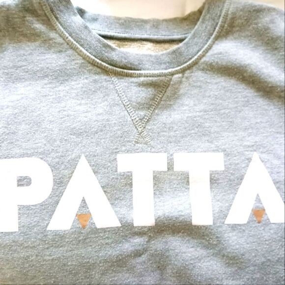 Patta  Croped Sweat Round Neckline Short Sleeve Top Size S #0239 - Picture 5 of 7